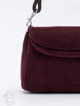 Сумка женская кожаная 0037VG wine purple Vitelli Grassi