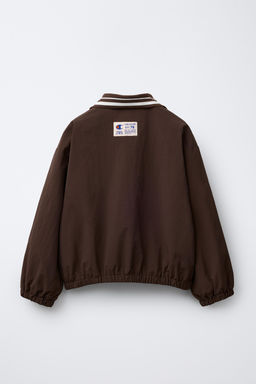 NYLON JACKET WITH CHAMPION ® X ZARA BAG  фото 2