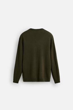 WOOL - COTTON SWEATER - Zara фото 8