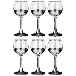 НАБОР РЮМОК ИЗ 6 ШТ ЧЕРНОЕ МОРЕ ДЕМИ СЕРЕБРО 65 МЛ