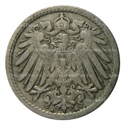 5 пфеннигов 1907 года A Германия