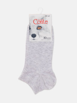 Цена за 2 пары .CONTE 3DSOCKS Носки женские (короткие) светло-серый - Conte elegant фото 15