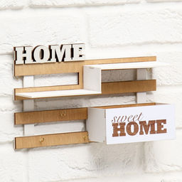 Ключница настенная с полкой «Ступеньки», 30×18 см