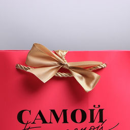 Цена за 2 шт. Пакет подарочный, упаковка, Самой прекрасной, 14?17?7 см