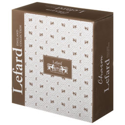 БЛЮДО ДВУХЪЯРУСНОЕ LEFARD CHARM 19*2,5 СМ/26*2,5 СМ (С ЗОЛОТОЙ ЛИНИЕЙ)  фото 2