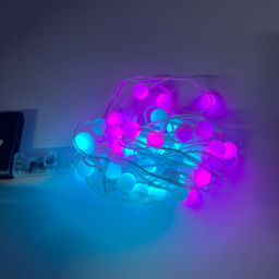 Гирлянда нить USB с пультом матовые шарики 10 м (арт. HZ-115)