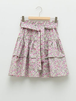 Beli Lastikli Desenli Poplin K?z ?ocuk Etek - Waikiki фото 2