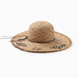 Шляпа женская MINAKU Life is good, размер 54-56, бежевая