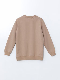 Bisiklet Yaka Bask?l? Erkek ?ocuk Sweatshirt - Waikiki фото 2