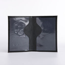 Обложка для паспорта, натуральная кожа, чёрная