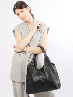 LACCOMA сумка НИ8550-черный натуральная кожа