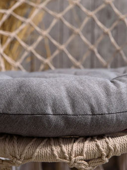 Подушка в кресло кокон и качели PR 60х60 см, рогожка, круглая, Bio-Line