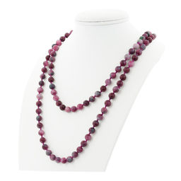 Бусы турмалин (имитация), круглые 8мм, длинные 120см