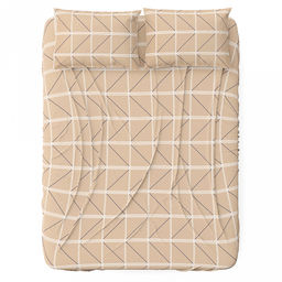 Простыня 1,5 спальная "Миллер" 150х215см, бязь "Комфорт" 121г/м2, хлопок 100%, упаковка "эконом" ПВХ 28х41см, "Домашняя мода" (Россия)