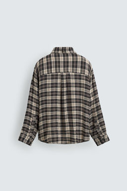 RELAXED FIT CHECK SHIRT - Zara фото 16