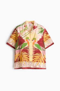 Camisa estampada de manga corta