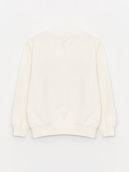 Bisiklet Yaka Bask?l? Uzun Kollu Erkek ?ocuk Sweatshirt ve E?ofman Alt? - Waikiki фото 3
