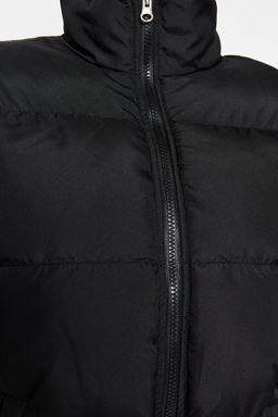 Siyah Ribana Kollu Su Itici Sisme Mont TWOAW22MO0002