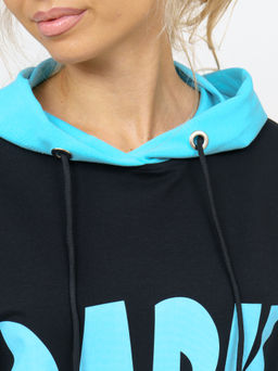 806 Худи "черный/бирюза"