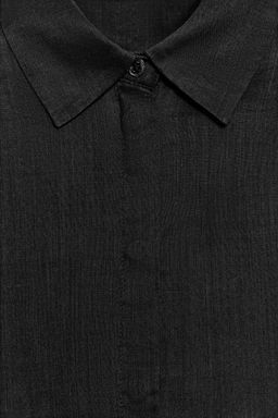 CAMISA FLUIDA OVERSIZE ZW COLLECTION / Negro