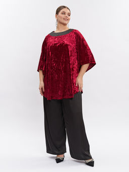 Туника из бархата TU03611RED29 - Артесса фото 4