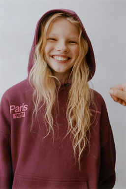 SLOGAN PRINT HOODIE - Zara фото 8