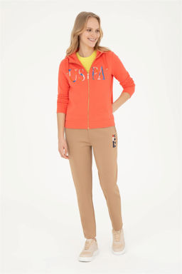 Женский базовый свитшот с цветком граната - U.s. polo assn фото 4