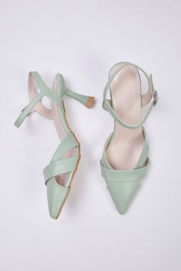 Trendyol Shoes Bej Cut Out Detayl? Sivri Burun Kad?n Klasik Topuklu Ayakkab? TAKSS25TO00029 - Trendyolmilla фото 18