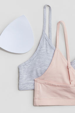 Pack de 2 crop tops con relleno - H&m фото 5