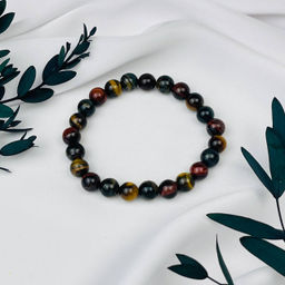 Браслет из Тигрового,Соколиного и Бычего глаза 20 см