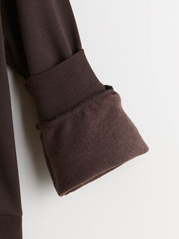 Dik Yaka K?z ?ocuk Sweatshirt