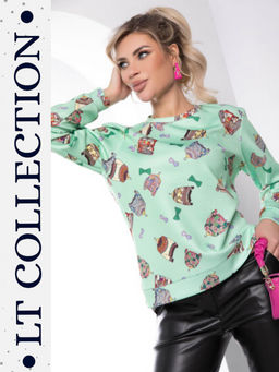 Свитшот Модница (фисташковый чизкейк) Б7960