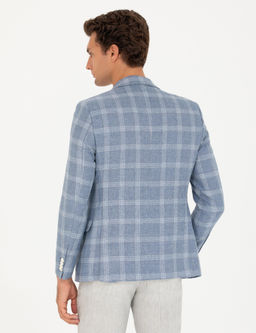 Mavi Slim Fit Keten Kar___ml_ Ceket