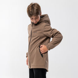 RODOS Куртка софтшелл для мальчика демисезон М-311д Тёмно-серый  фото 15