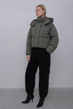 Стеганая куртка c капюшоном - Incity фото 14