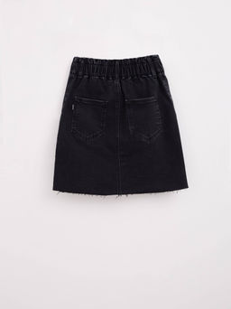 CONTE Джинсовая юбка с необработанным краем CON-424 washed black