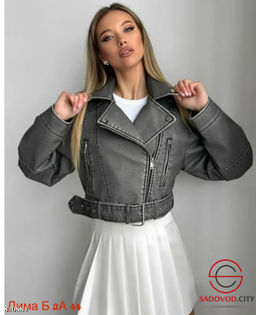 Кожаная весенняя куртка - Bruno фото 2