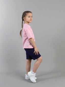 CRB wear / CSKG 90286-27-432 Комплект для девочки (футболка, шорты),розовый/Ex.Cherubino  фото 2