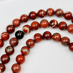Бусины для украшений из кирпичной Яшмы " (30 бусин) 36 см
