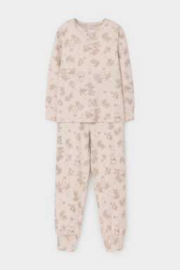 К 1552/бежевый,зайчата в деревне пижама д/дет яс