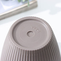 Кашпо для цветов «Рифф», пластик, 450 мл, МИКС