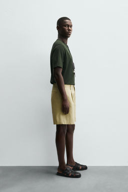 MERCERISED COTTON T-SHIRT - Zara фото 4