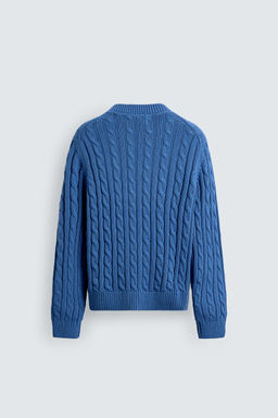 TEXTURED CABLE-KNIT JUMPER - Zara фото 8