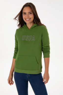 Kad_n Ye_il Basic Sweatshirt Sepette S_rpriz _ndirim