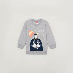 CRB wear/CWNB 62877-11-289 Джемпер для мальчика, светло-серый меланж/Ex.Cherubino  фото 3