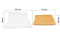 Набор д/сервировки сыра 27,5*26*1,7 см Айсберг блюдо + разделочная доска - Elan gallery фото 12