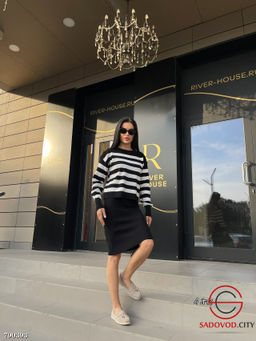 Женское платье с кофтой в полоску - Bruno фото 6