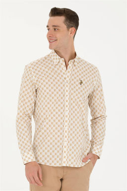 U. S. Polo Assn / Мужская рубашка с длинным рукавом Stone