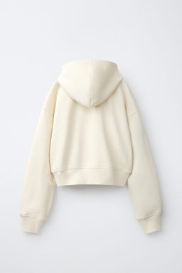SUDADERA CAPUCHA CROPPED / Crudo - Zara фото 2