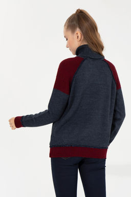 Kad_n Lacivert Kazak